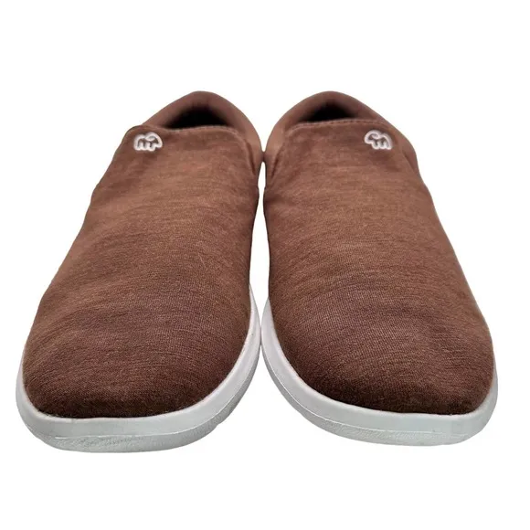 Merinos | Men | Brown Fabric Comfort Slip On Shoes | Size 11