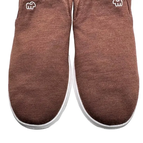 Merinos | Men | Brown Fabric Comfort Slip On Shoes | Size 11