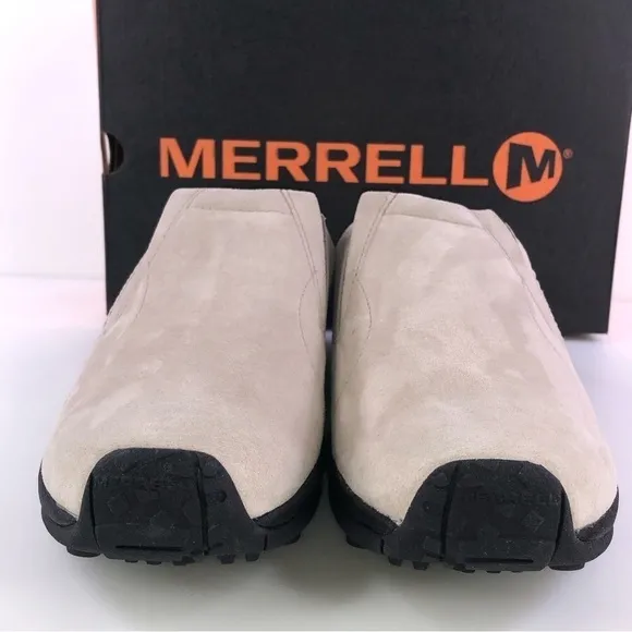 MERRELL Jungle Moc Slide Men 11.5M Off-White Taupe Slip On Outdoor Casual