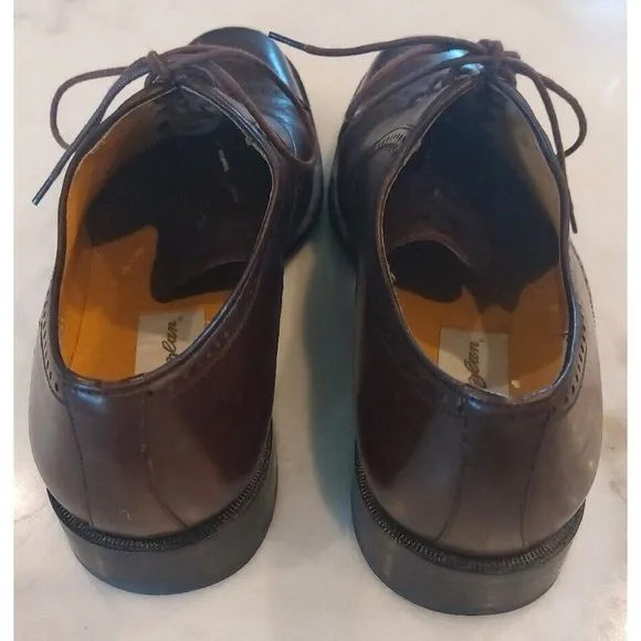 MEZLAN Napoli  Brown Leather‎ Cap Toe Oxford Dress Shoes Mens Size 9.5B