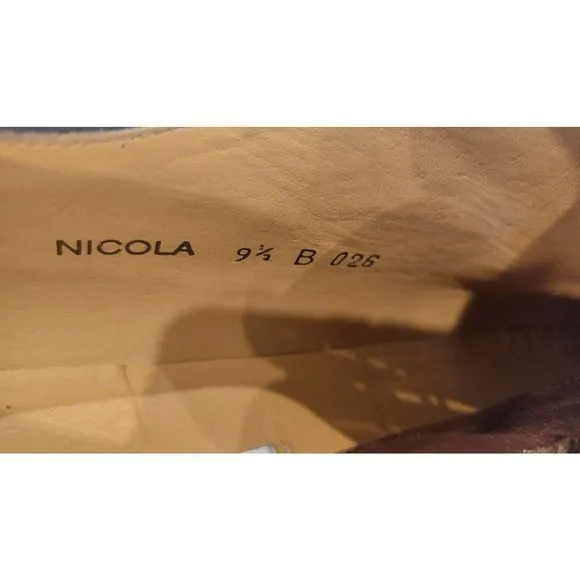 MEZLAN Napoli  Brown Leather‎ Cap Toe Oxford Dress Shoes Mens Size 9.5B