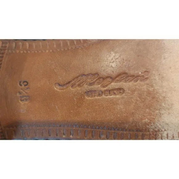 MEZLAN Napoli  Brown Leather‎ Cap Toe Oxford Dress Shoes Mens Size 9.5B