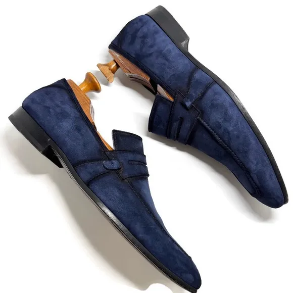 MEZLAN NAVY BLUE SUEDE SHOES