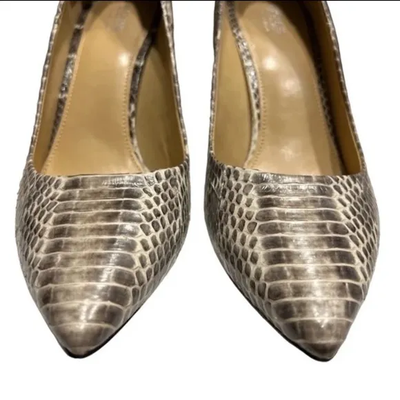 Michael Kors, genuine snake skin Leather, stiletto shoes 9.5M