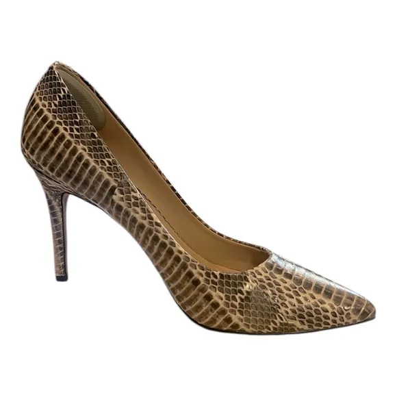 Michael Kors, genuine snake skin Leather, stiletto shoes 9.5M