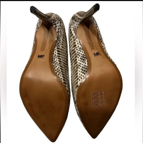 Michael Kors, genuine snake skin Leather, stiletto shoes 9.5M