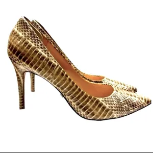 Michael Kors, genuine snake skin Leather, stiletto shoes 9.5M