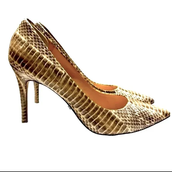 Michael Kors, genuine snake skin Leather, stiletto shoes 9.5M