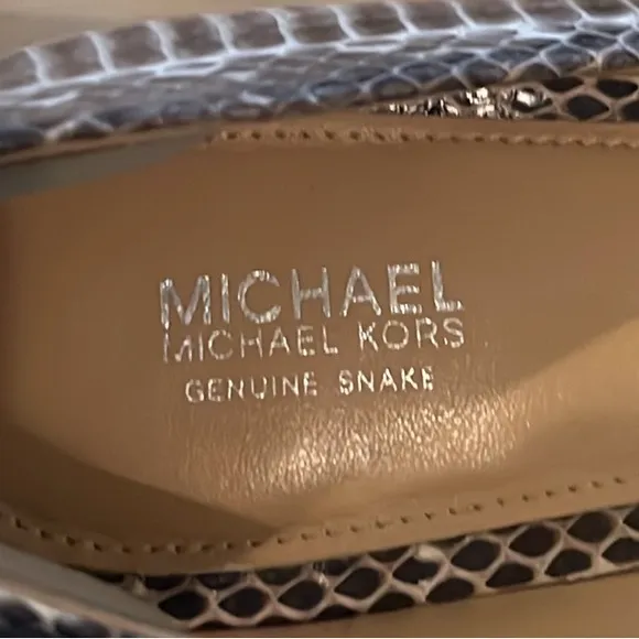 Michael Kors, genuine snake skin Leather, stiletto shoes 9.5M
