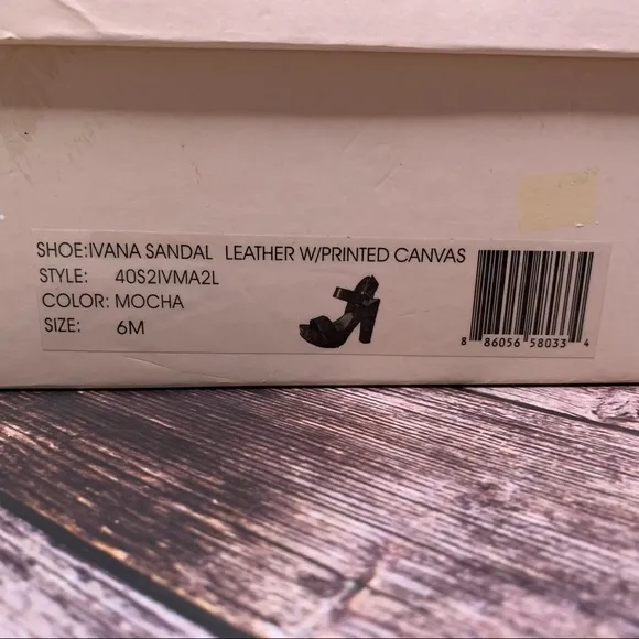 Michael Kors: Ivana Animal Print Sandal