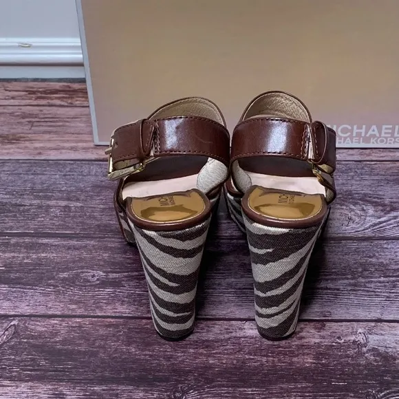Michael Kors: Ivana Animal Print Sandal