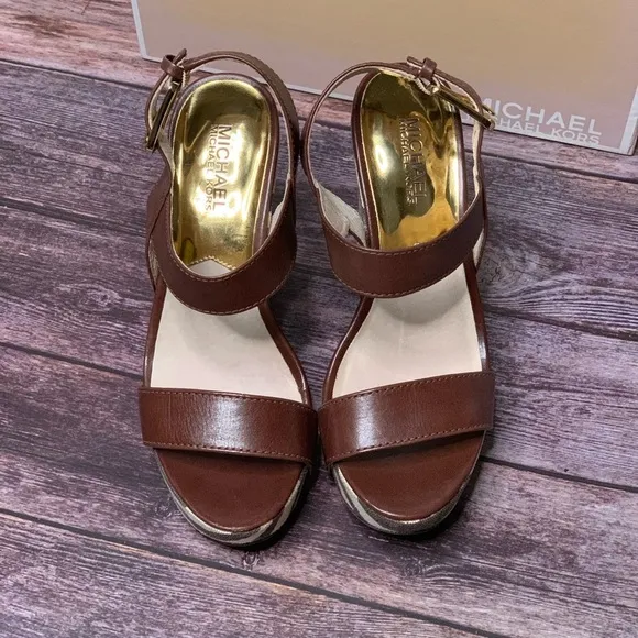 Michael Kors: Ivana Animal Print Sandal
