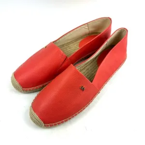 Michael Kors Kendrick Espadrille Slip On Shoes 9.5 Pink Grapefruit Coral Womens