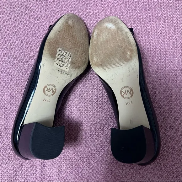 Michael Kors Patent Leather Heels size 7.5 Caroline Mid Pump Shoes