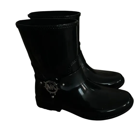Michael Kors Rain Black Boots Size 7
