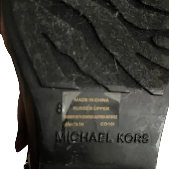 Michael Kors Rain Black Boots Size 7