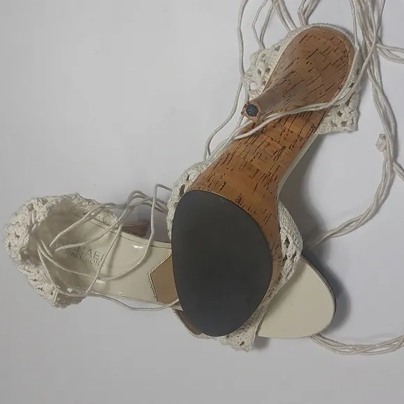 Michael Kors Women's Cream Crochet Heels Size 9M