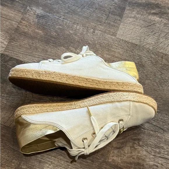 Michael Kors Women's White Canvas Sneakers