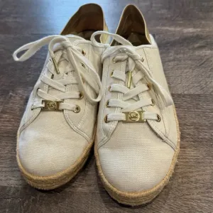 Michael Kors Women's White Canvas Sneakers