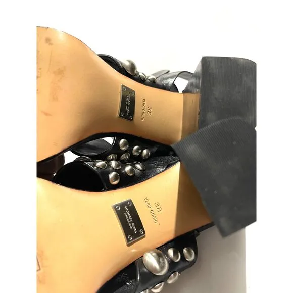 Michael Michael Kors Sandals collection muriel Studded leather black women's 7.5