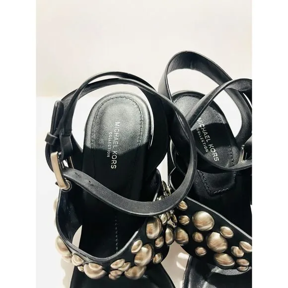 Michael Michael Kors Sandals collection muriel Studded leather black women's 7.5