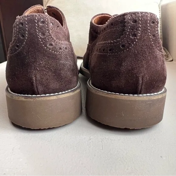 Mikekonos Brown Suede Lace Up Oxford Shoes Men’s Size 10.5 Preppy Dress Casual