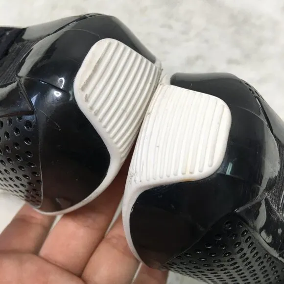 Mini Melissa Kids Unisex Black Perforated Sneakers Size 12 US