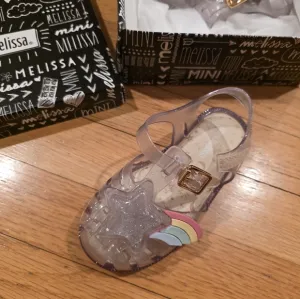 Mini Melissa Possession II Gold Sandals
