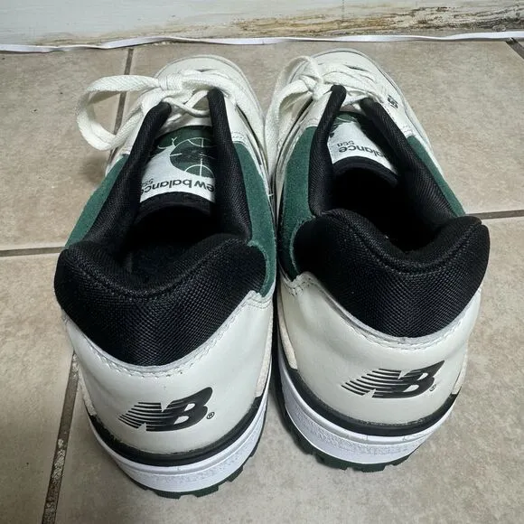 MINT New Balance 550 Men's 13 White Salt Pine Green Leather Sneakers BB550VTC