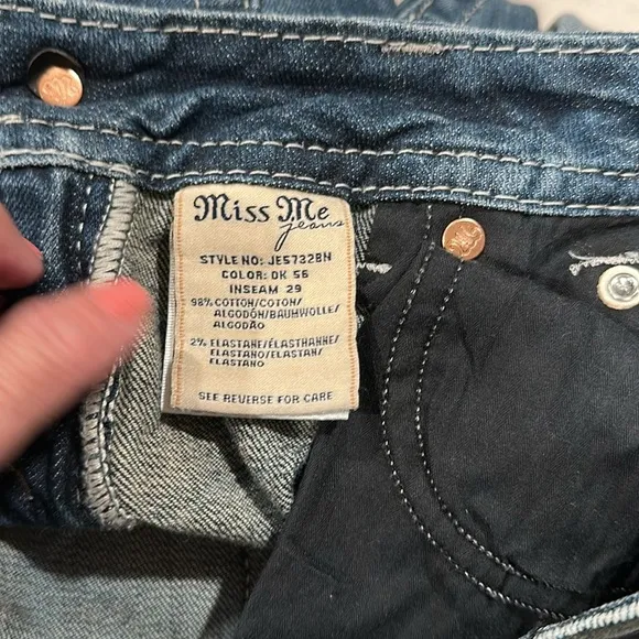 MISS ME WOMENS JEANS JE5732BN BOOT 27