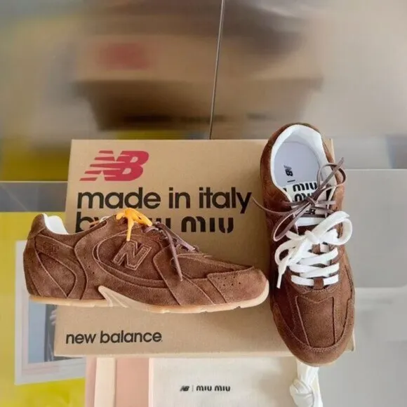 💕💕miu miu x new balance 530 SL women suede sneakers