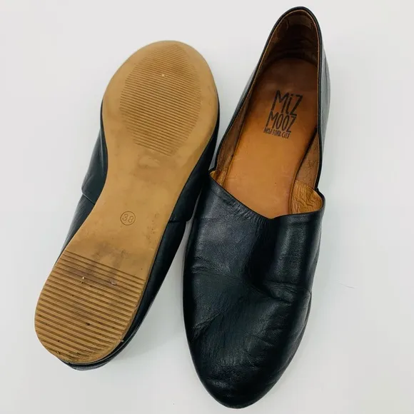 Miz Mooz Kimmy Womens Flats - Premium Leather Comfortable &amp; Casual Almond Toe