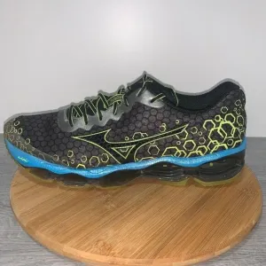 Mizuno Wave Prophecy 3 Men's Running Shoes Size 15 Black Green Sneakers *FLAWS