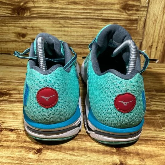 MIZUNO Women's Wave Inspire 11 Jade Green Sneaker Shoes Running Size 9.5 W WIDE