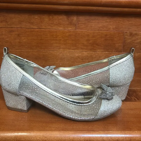MONSOON children gold heels