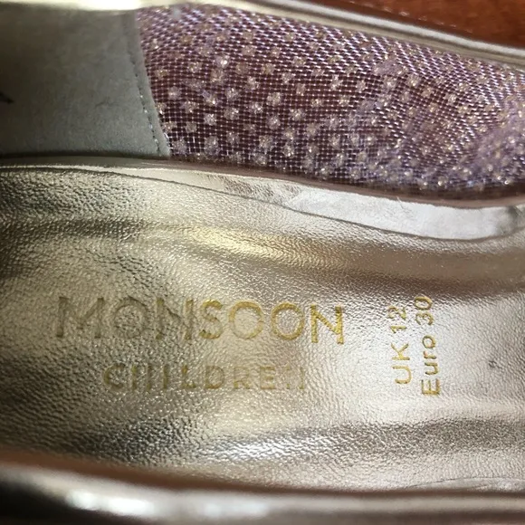 MONSOON children gold heels