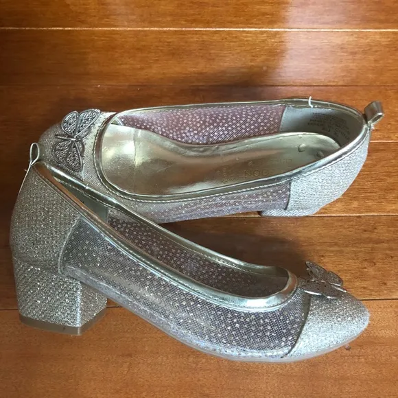MONSOON children gold heels