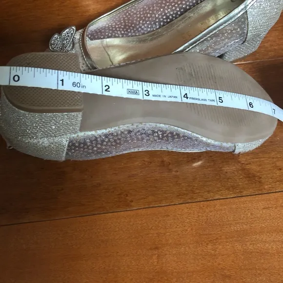 MONSOON children gold heels