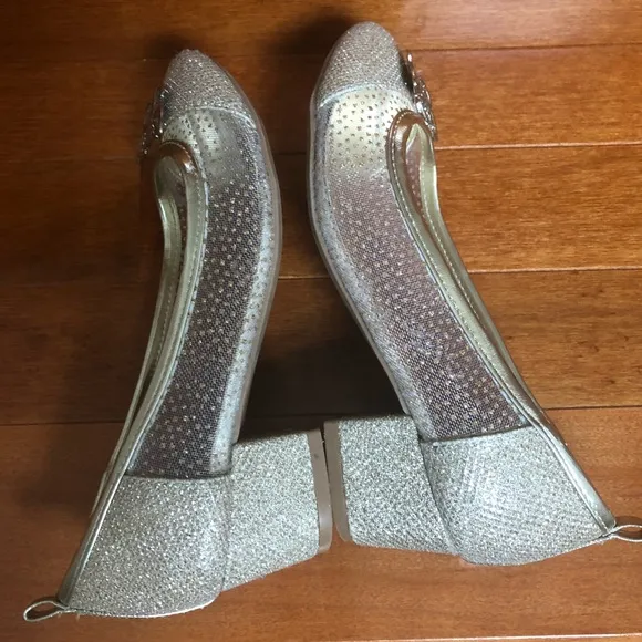 MONSOON children gold heels