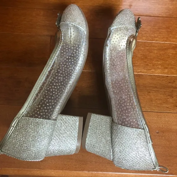 MONSOON children gold heels