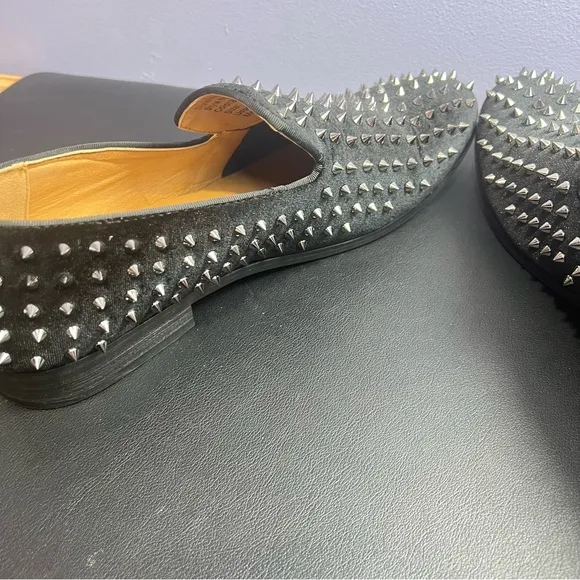 Moretti Black Black Label Sylvester Spiked Dress Shoes Size 11