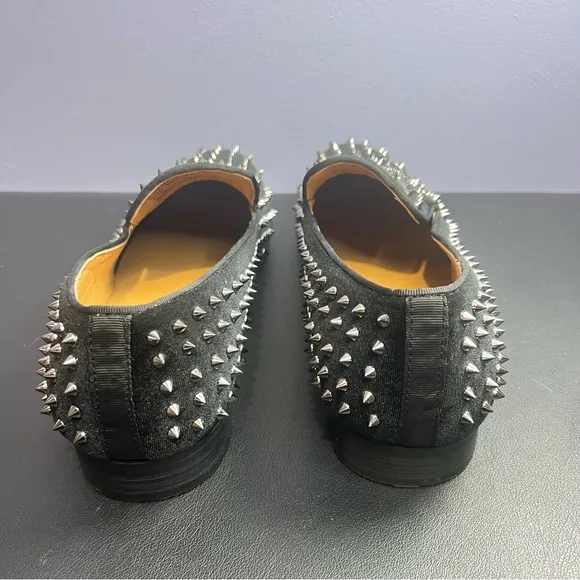 Moretti Black Black Label Sylvester Spiked Dress Shoes Size 11