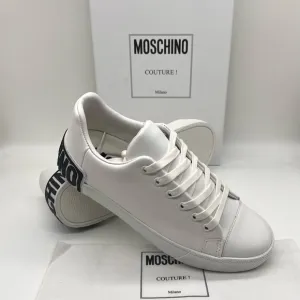 Moschino White Unisex Sneakers
