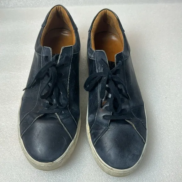 Mossimo Dutti Sneakers Navy 42 EU  9 US Men’s Luxury Napa Leather