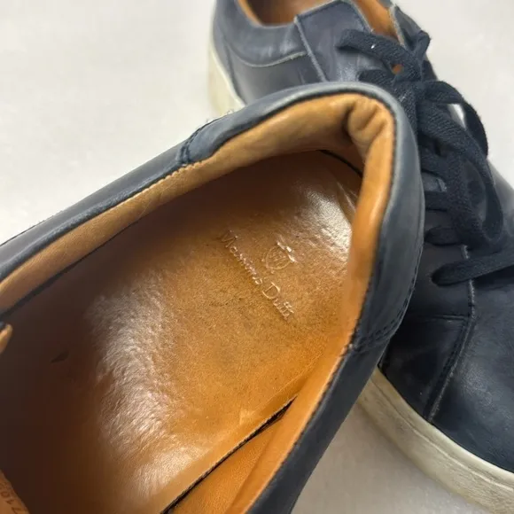 Mossimo Dutti Sneakers Navy 42 EU  9 US Men’s Luxury Napa Leather