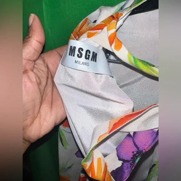 MSGM Milano 100% Silk Dress size 44 (10)