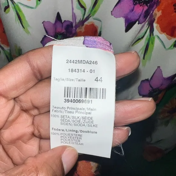 MSGM Milano 100% Silk Dress size 44 (10)