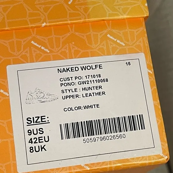 Naked Wolfe hunter leather unisex sneakers 42