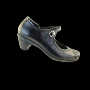 NAOT Dashing Pump Women's Leather Mary Jane Heels Slides Shoes Black  US 5-5.5