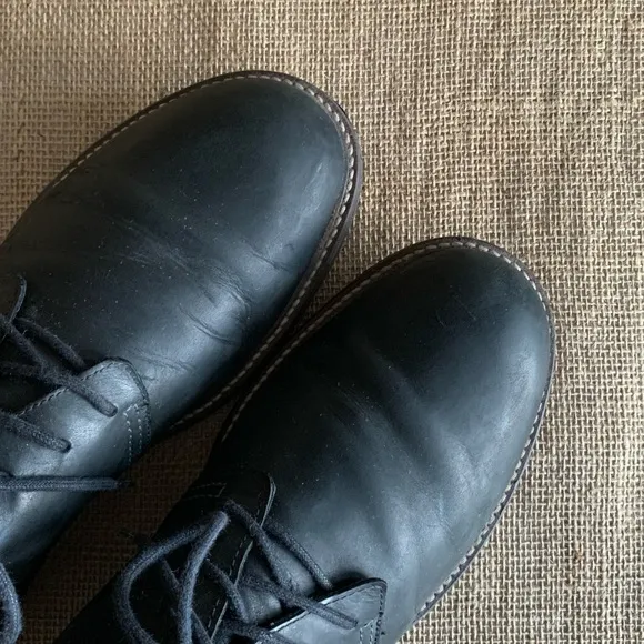 NAOT Men’s Chief Lace Up Dress Shoes Black Size 44 or US 11-11.5